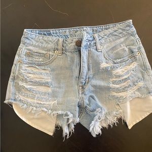 Distressed shorts